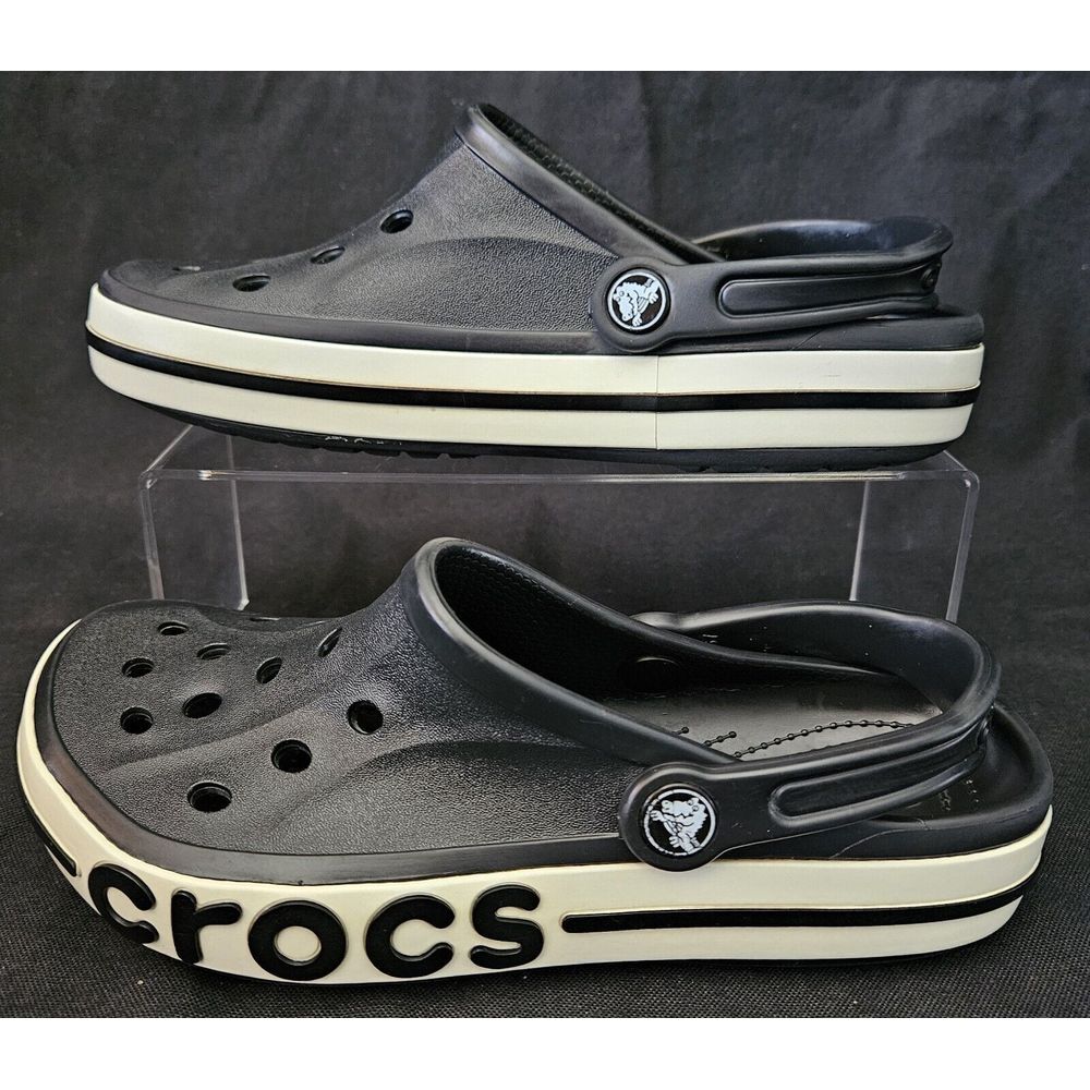 Crocs Big Kids Bayaband Clog Boys 4 Girls 6 Slip On Comfortable Water Shoe Black